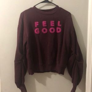 Maroon “Feel Good” Sweater